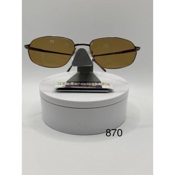 NEW Vintage Sunglasses | Non RX | Narrow Style | Brown & Gold | Zeiss | #870 - Picture 4 of 10